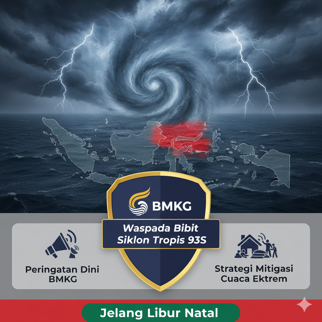 Waspada Bibit Siklon Tropis 93S: Peringatan Dini BMKG dan Strategi Mitigasi Cuaca Ekstrem Jelang Libur Natal
